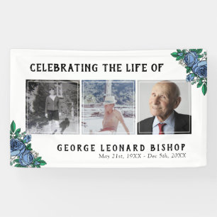 Blue Rozen Celebration of Life 3 Photos Funeral Spandoek