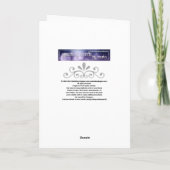 Blue Rozen Happy Birthday Kaart Design 1 (Achterkant)