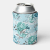 Blue Rozen Lace Luxury Blikjeskoeler (Blikje Achterkant)