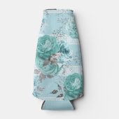 Blue Rozen Lace Luxury Flesjeskoeler (Voorkant)