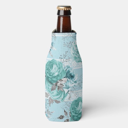 Blue Rozen Lace Luxury Flesjeskoeler (Fles Voorkant)