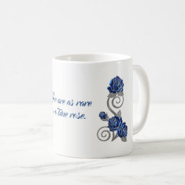 Blue Rozen Sentiment Gift Mok