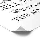 Blue Rozen Unplugged Wedding Ceremony Poster (Hoek)