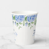 Blue Rozen Waterverf Iets Blauw Voordat Ik Het Doe Papieren Bekers (Rechts)