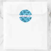 Blue Rozen Wedding Sticker (Tas)