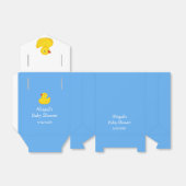 Blue Rubber Duck Baby shower Persoonlijk Favor Bo Bedankdoosjes (Uitgevouwen)