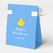 Blue Rubber Duck Baby shower Persoonlijk Favor Bo Bedankdoosjes (Achterkant)
