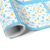 Blue Rubber Duck Boy Cadeaupapier (Rol Hoek)