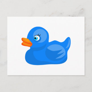 Blue Rubber Duck Briefkaart