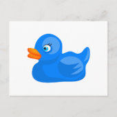 Blue Rubber Duck Briefkaart (Voorkant)