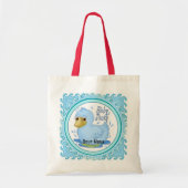 Blue Rubber Duck Canvas tas (Voorkant)