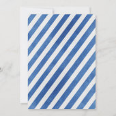 Blue Rubber Duckie Invitation Kaart (Achterkant)