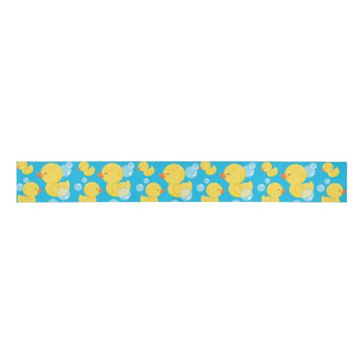 Blue Rubber Ducky Grosgrain Lint (Voorkant)