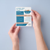 Blue Rubbish Skip Design, Skip/Dumpster Company Flyer (Hand)