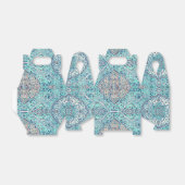 Blue Rug Pattern Bedankdoosjes (Uitgevouwen)