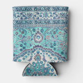  Blue Rug Pattern Blikjeskoeler (Voorkant)