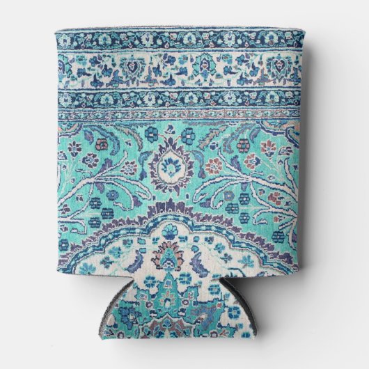 Blue Rug Pattern Blikjeskoeler (Voorkant)