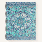  Blue Rug Pattern Notitieboek (Voorkant)