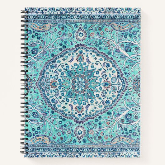 Blue Rug Pattern Notitieboek (Voorkant)