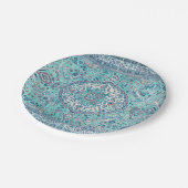  Blue Rug Pattern Papieren Bordje (Gekanteld)