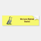 Blue Runner Ducks Bumpersticker (Voorkant)