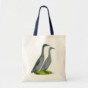 Blue Runner Ducks Tote Bag