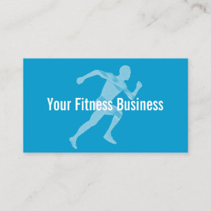 Blue Runner Fitness/Workout Visitekaartje