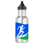 Blue Runner-Logo Waterfles (Rechts)
