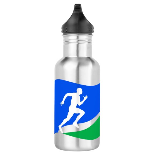 Blue Runner-Logo Waterfles (Rechts)
