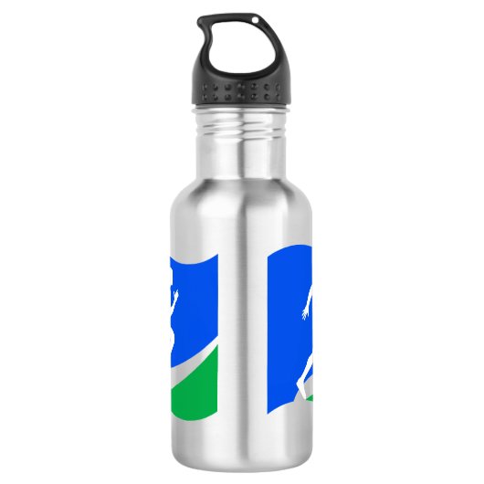 Blue Runner-Logo Waterfles (Achterkant)
