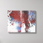Blue Rust Acrylic Abstract Canvas Afdruk (Voorkant)
