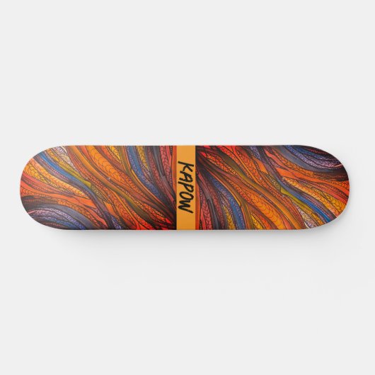 Blue Rust Strands op het skateboard (Horizontaal)