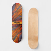 Blue Rust Strands op het skateboard (Voorkant)