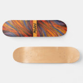 Blue Rust Strands op het skateboard (Horizontaal)
