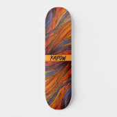 Blue Rust Strands op het skateboard (Voorkant)