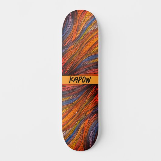Blue Rust Strands op het skateboard (Voorkant)