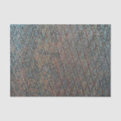 Blue Rusted Diamond Metal Pattern Tissuepapier (Voorkant)