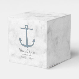 Blue Rustic Anchor Wedding Bedankdoosjes