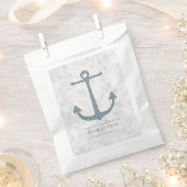 Blue Rustic Anchor Wedding Bedankzakje (Geknipt)