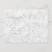 Blue Rustic Anchor Wedding RSVP Briefkaart (Achterkant)