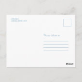 Blue Rustic Baby Boy Douche Uitnodigingen (Achterkant)