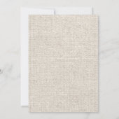 Blue Rustic Burlap Mason Jar Wedding Invitations Kaart (Achterkant)