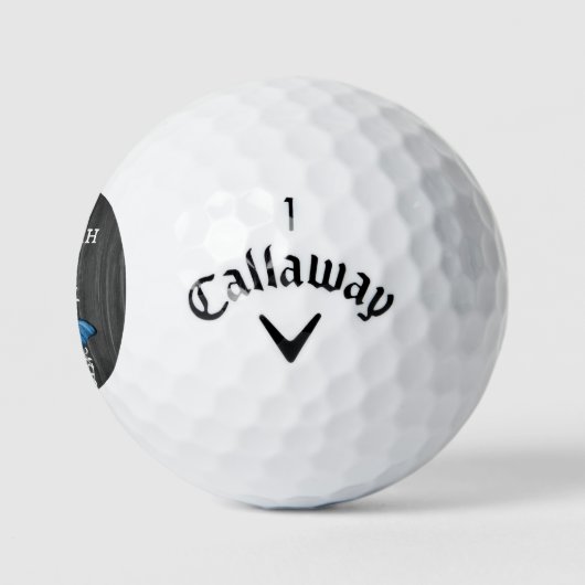 Blue Rustic Butterfly Personalized Golf Balls Golfballen (Logo)