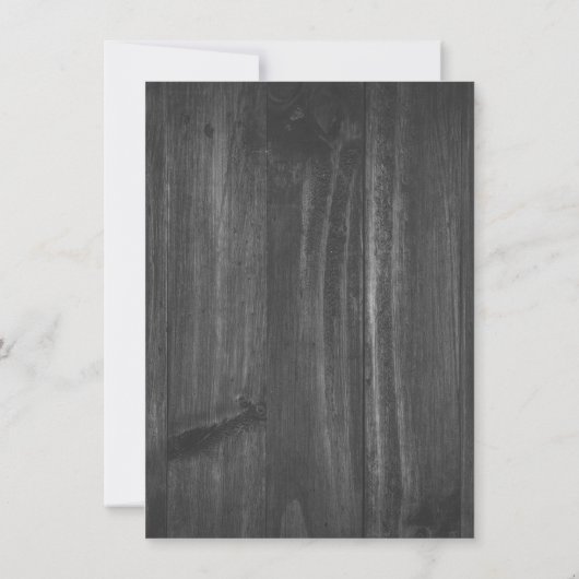 Blue Rustic Butterfly Wedding Rehearsal Dinner Kaart (Achterkant)