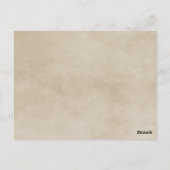 Blue Rustic Damask Table Number Briefkaart (Achterkant)