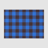 Blue Rustic Farmhouse Buffalo Checkset Pattern Tissuepapier (Voorkant)