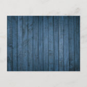 Blue Rustic Foliage Celebration of Life Funeral Aankondigingskaart (Achterkant)