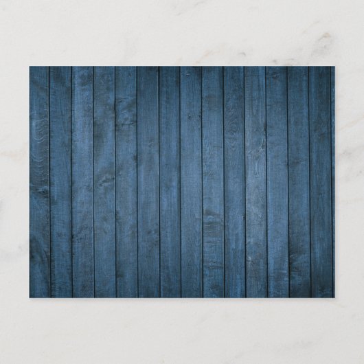 Blue Rustic Foliage Celebration of Life Funeral Aankondigingskaart (Achterkant)