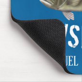 Blue Rustic Gone Gevist op maat Muismat (Hoek)