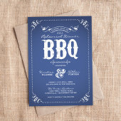 Blue Rustic Repetitie Diner BBQ Kaart